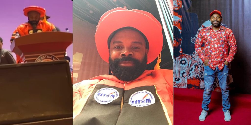 Nollywood actor Gabriel Afolayan bags honorary doctorate degree from international university (Photos/video)
