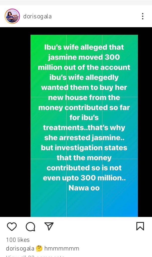 Jasmine moved out 300 million from his donation Mr Ibus wife 2