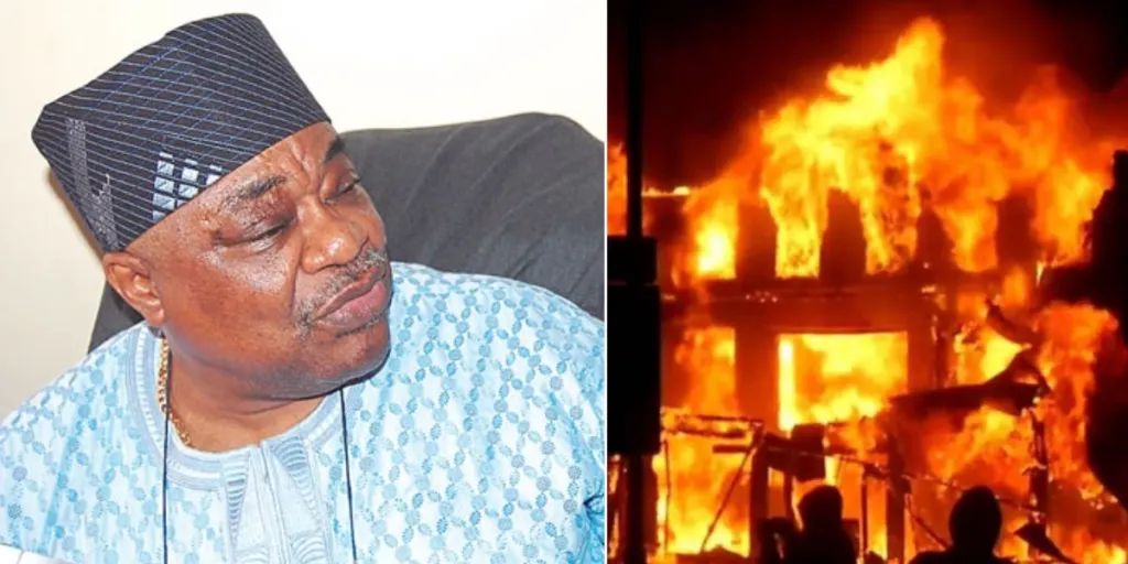 Fire incident in Alao Akalas house