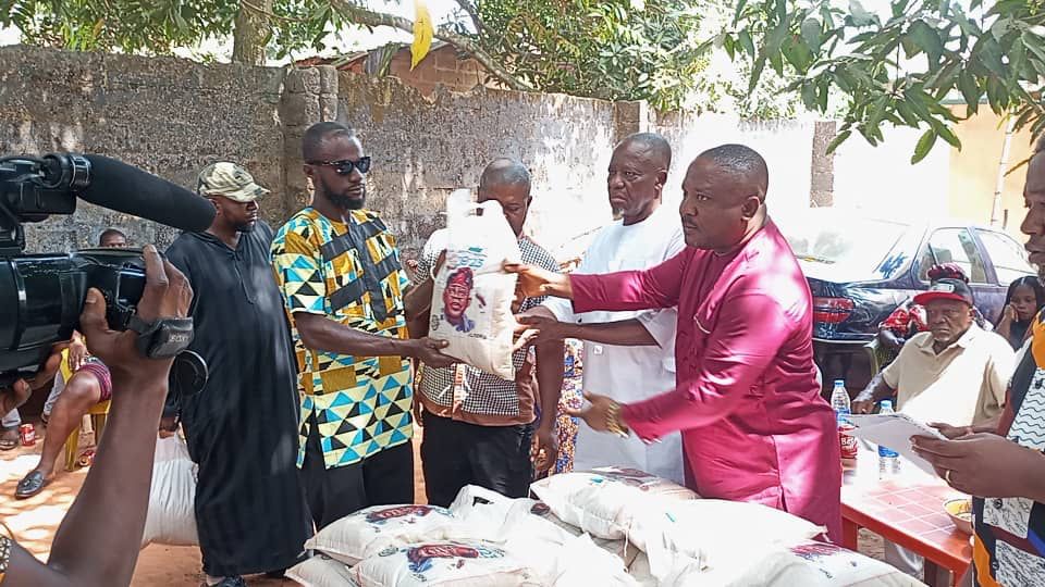 Bola Tinubu distributes food and non-food items