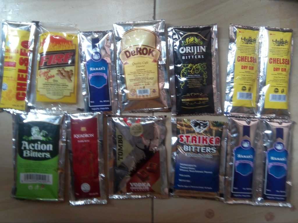 Alcohol In Sachets