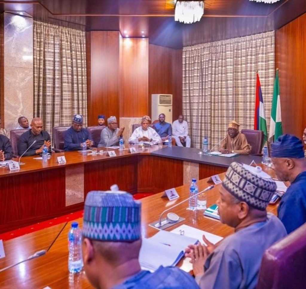 Tinubu meets key stakeholders at the State House