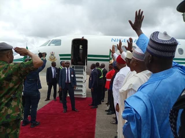 Tinubu departs