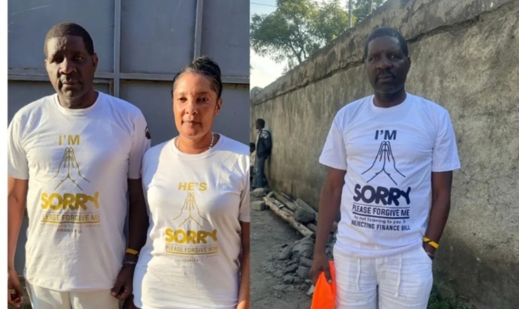 Kenyan Lawmaker and Wife Wear 'I'm Sorry' T-Shirts