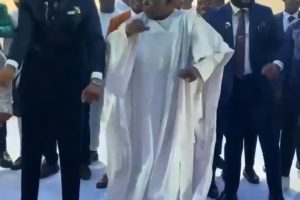 Obasanjo Steals the Show at Wedding Ceremony