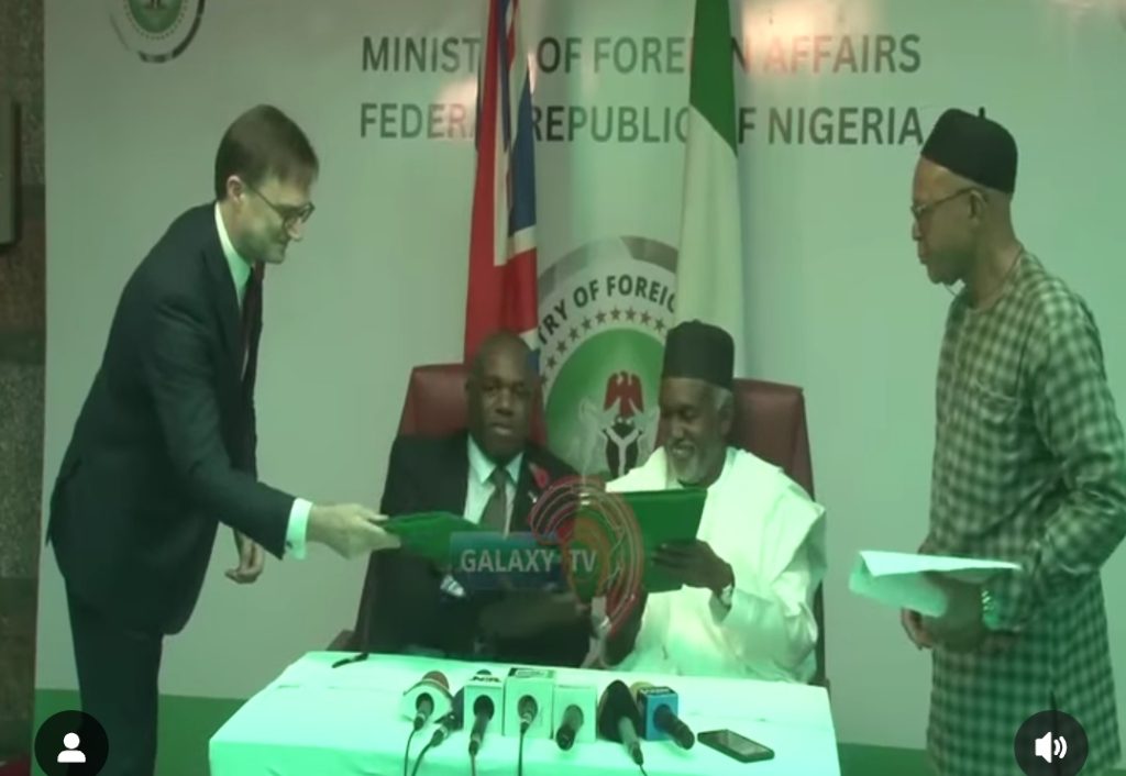 Nigeria And Uk Signs MOU