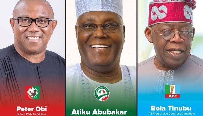 Peter Obi, Atiku, Tinubu 